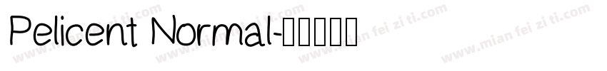 Pelicent Normal字体转换